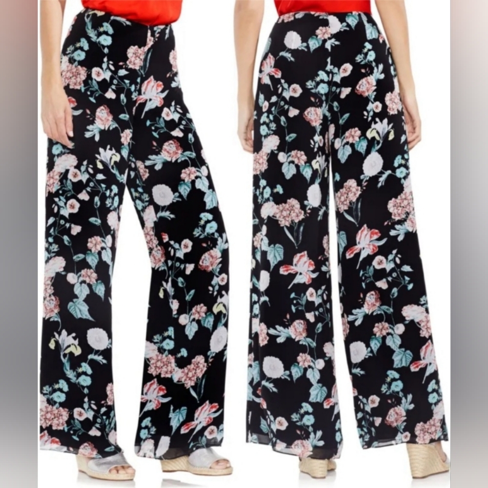 Vince Camuto Floral Gardens Wide Leg Pants - SIZE 4 - New Without Tags
